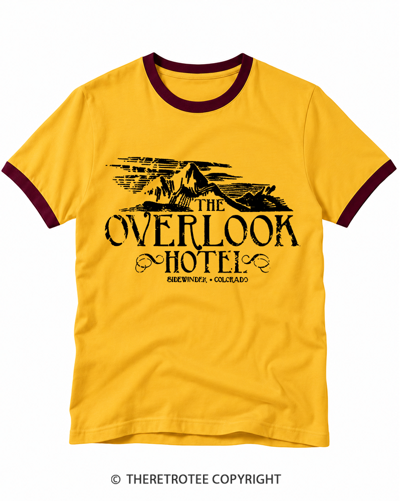 TheRetroTee The Overlook Hotel 1980s Ringer T-shirt