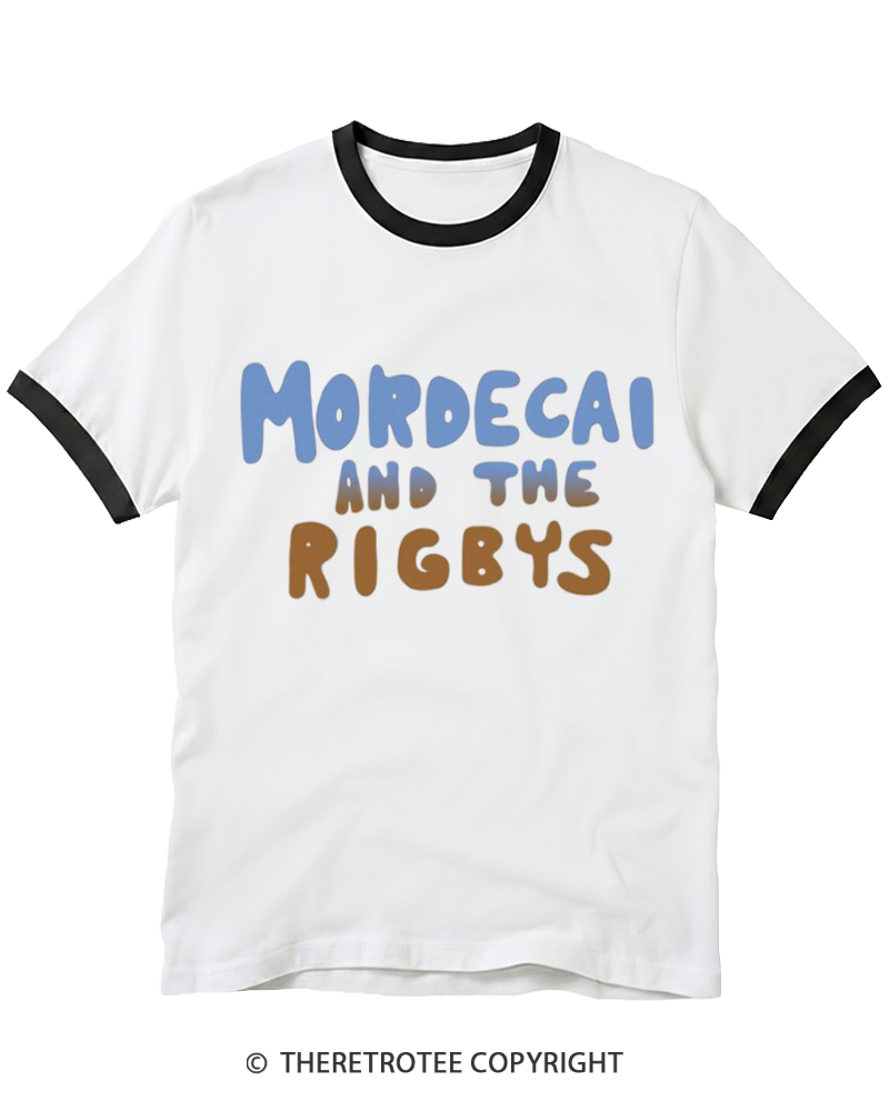 TheRetroTee 2010s Mordecai And The Rigbys Ringer T-shirt