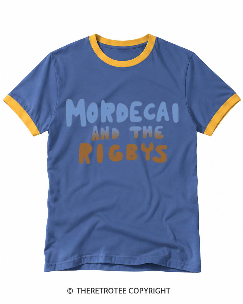 TheRetroTee 2010s Mordecai And The Rigbys Ringer T-shirt