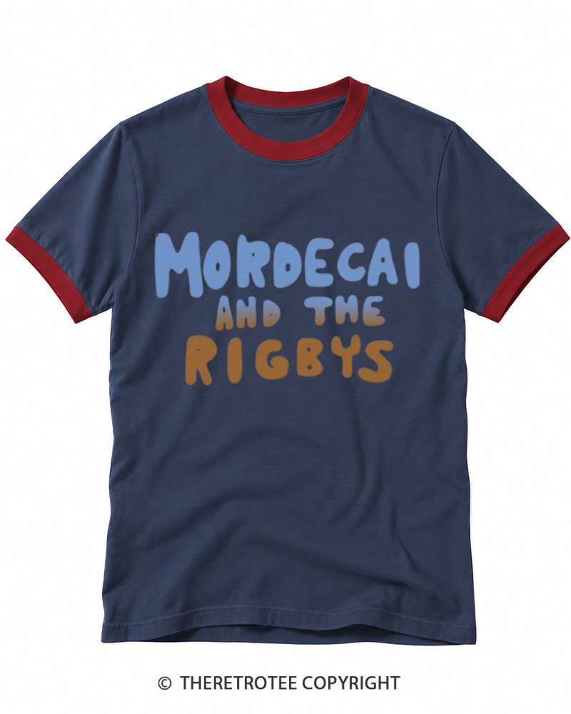 TheRetroTee 2010s Mordecai And The Rigbys Ringer T-shirt