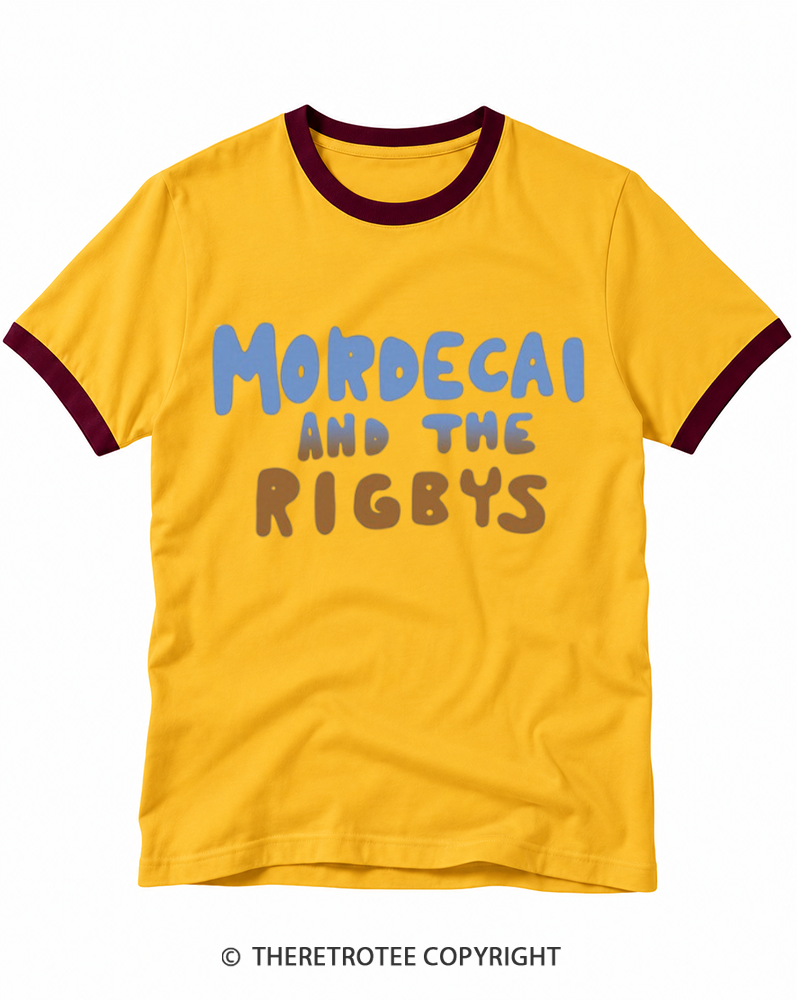 TheRetroTee 2010s Mordecai And The Rigbys Ringer T-shirt