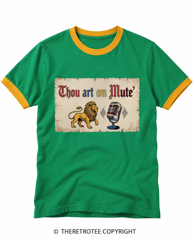 TheRetroTee Thou Art On Mute Ringer T-shirt