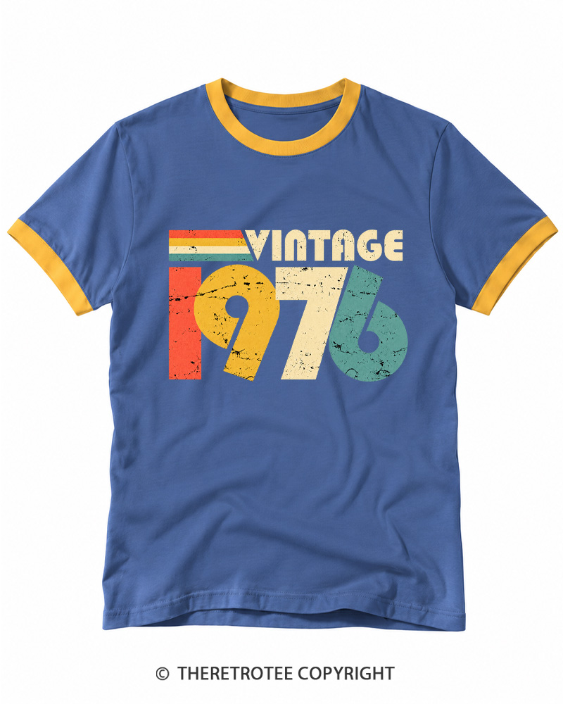 TheRetroTee Vintage 1976 Ringer T-shirt