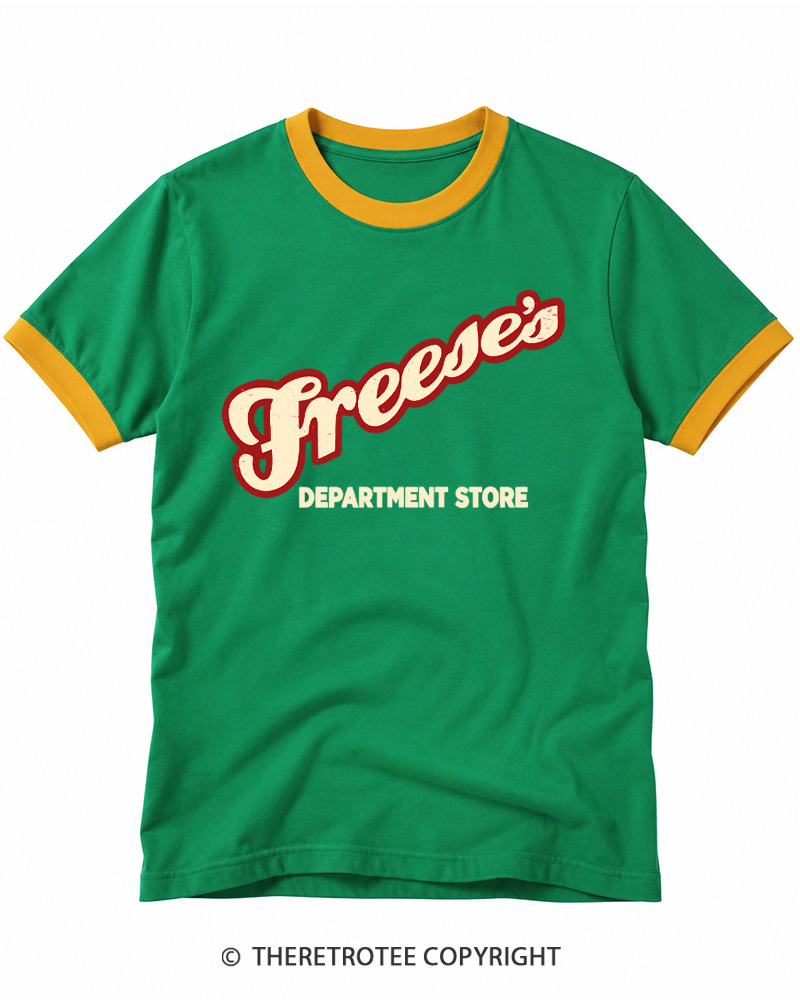 TheRetroTee Old Town Department Store Ringer T-shirt