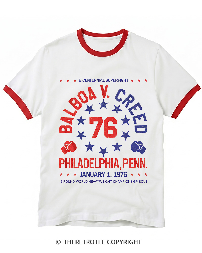 TheRetroTee American Dream 1970s Ringer T-shirt
