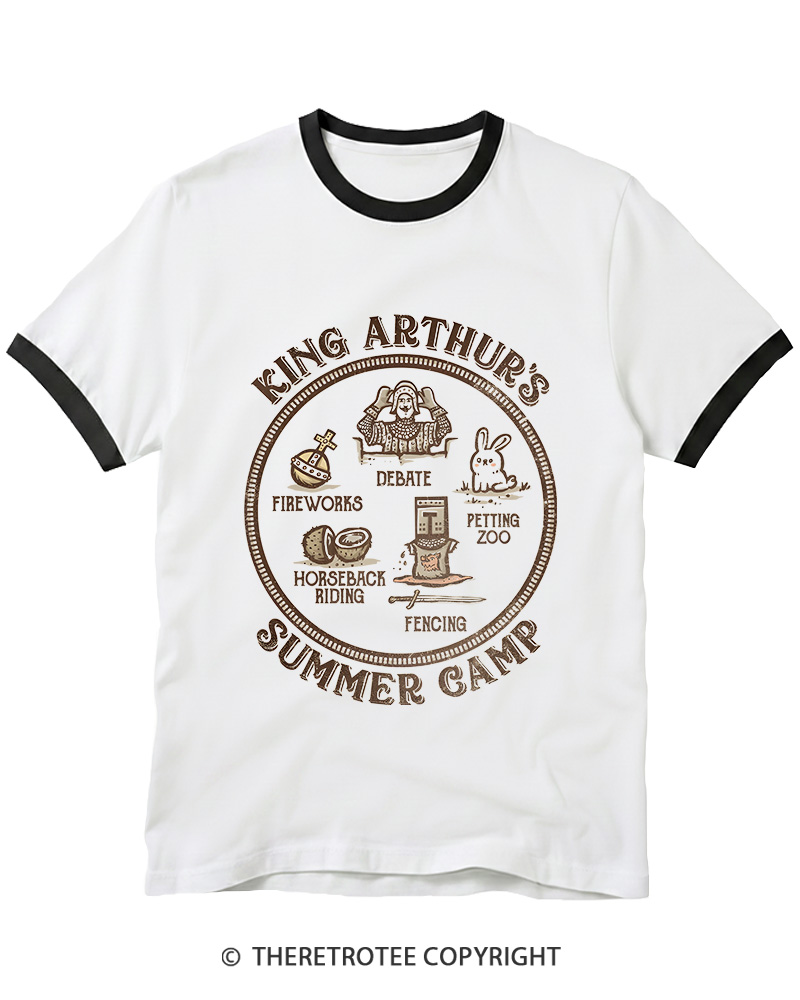 TheRetroTee King Arthur's Summer Camp 1970s Ringer T-shirt