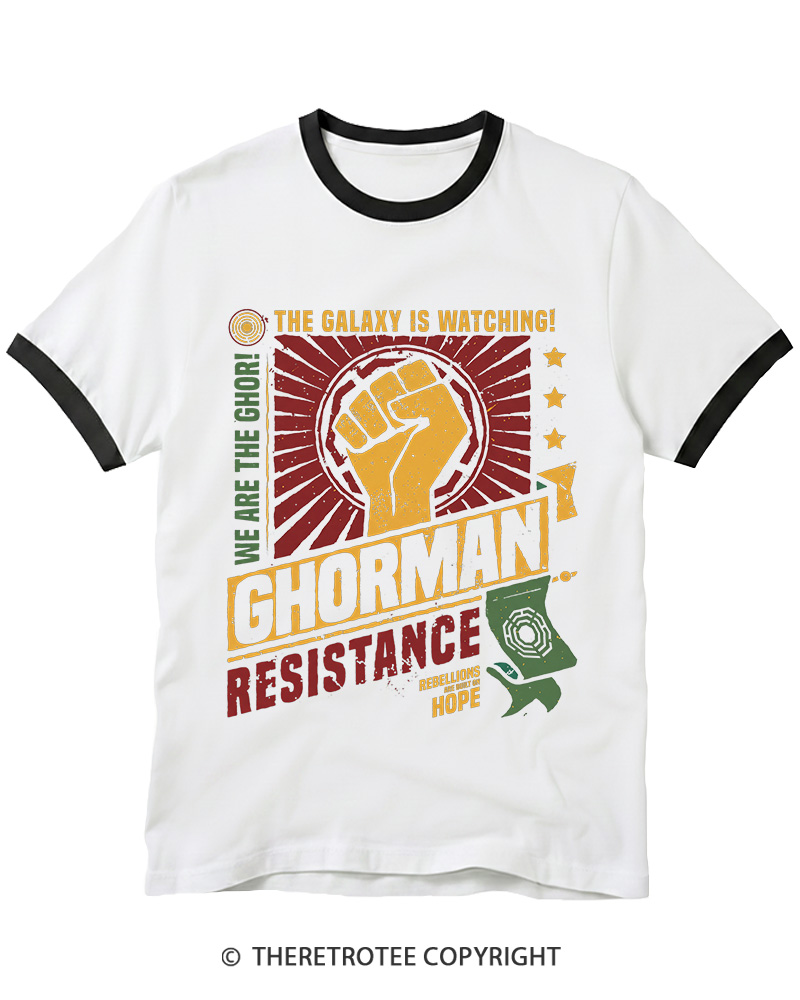 TheRetroTee Hope Builds Rebellion Ringer T-shirt