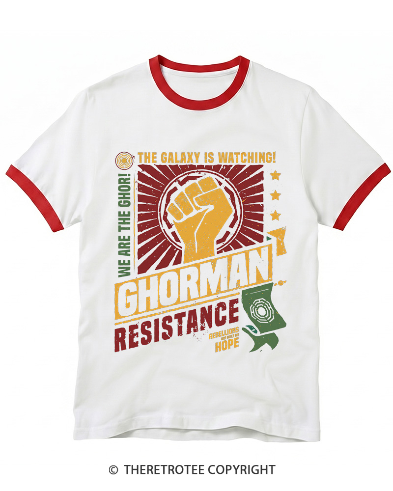 TheRetroTee Hope Builds Rebellion Ringer T-shirt