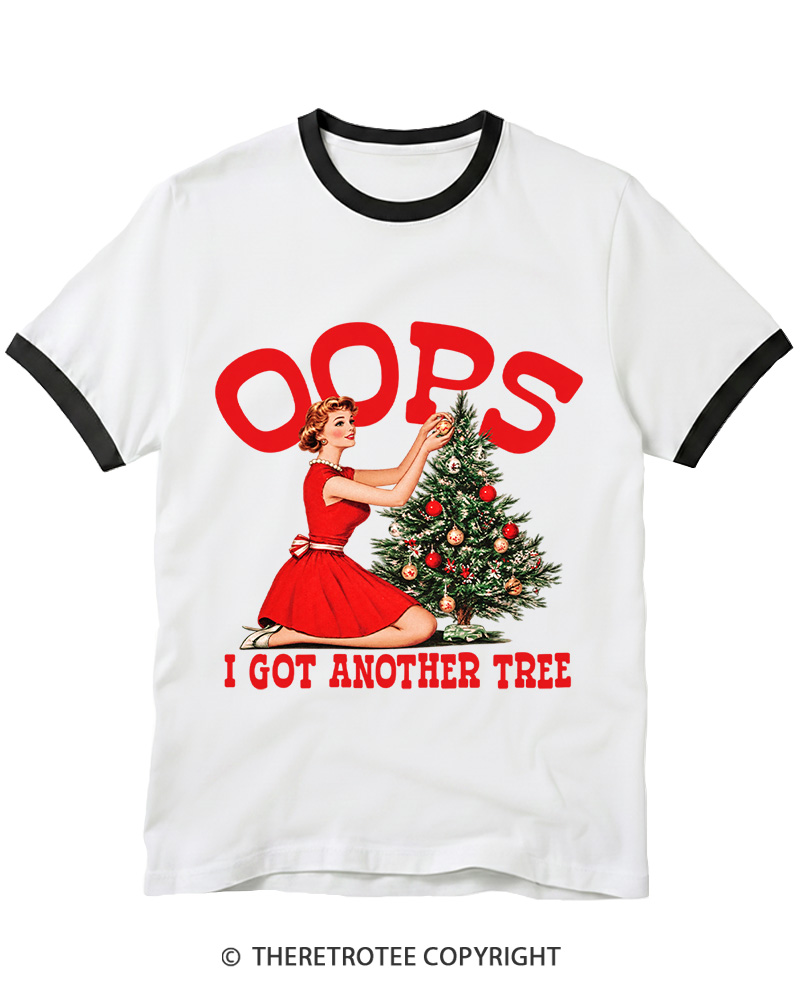 TheRetroTee I Got Another Tree 1950s Ringer T-Shirt