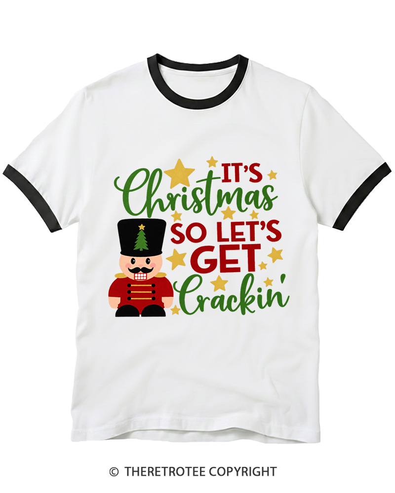 TheRetroTee Let’s Get Crackin 1970s Ringer T-Shirt