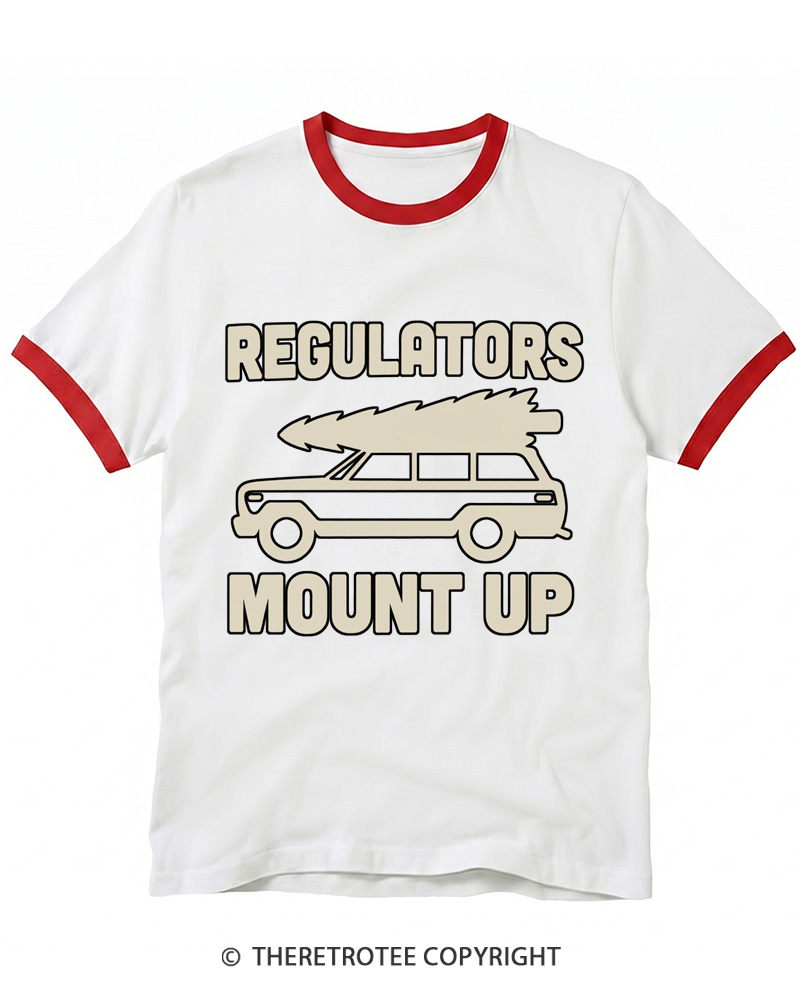 TheRetroTee Mount Up 1990s Ringer T-Shirt