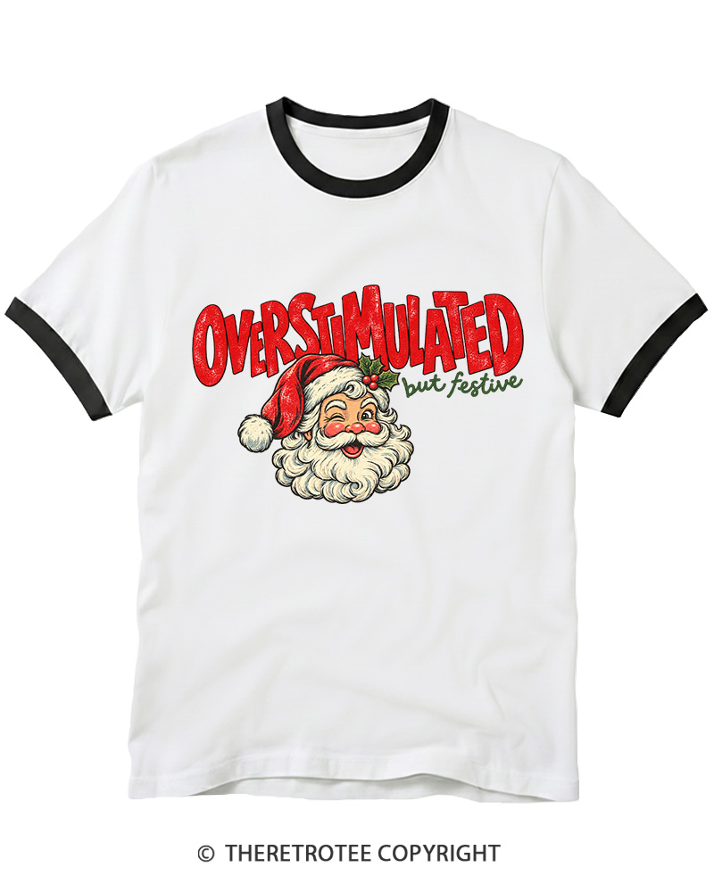 TheRetroTee Overstimulated 1960s Ringer T-Shirt