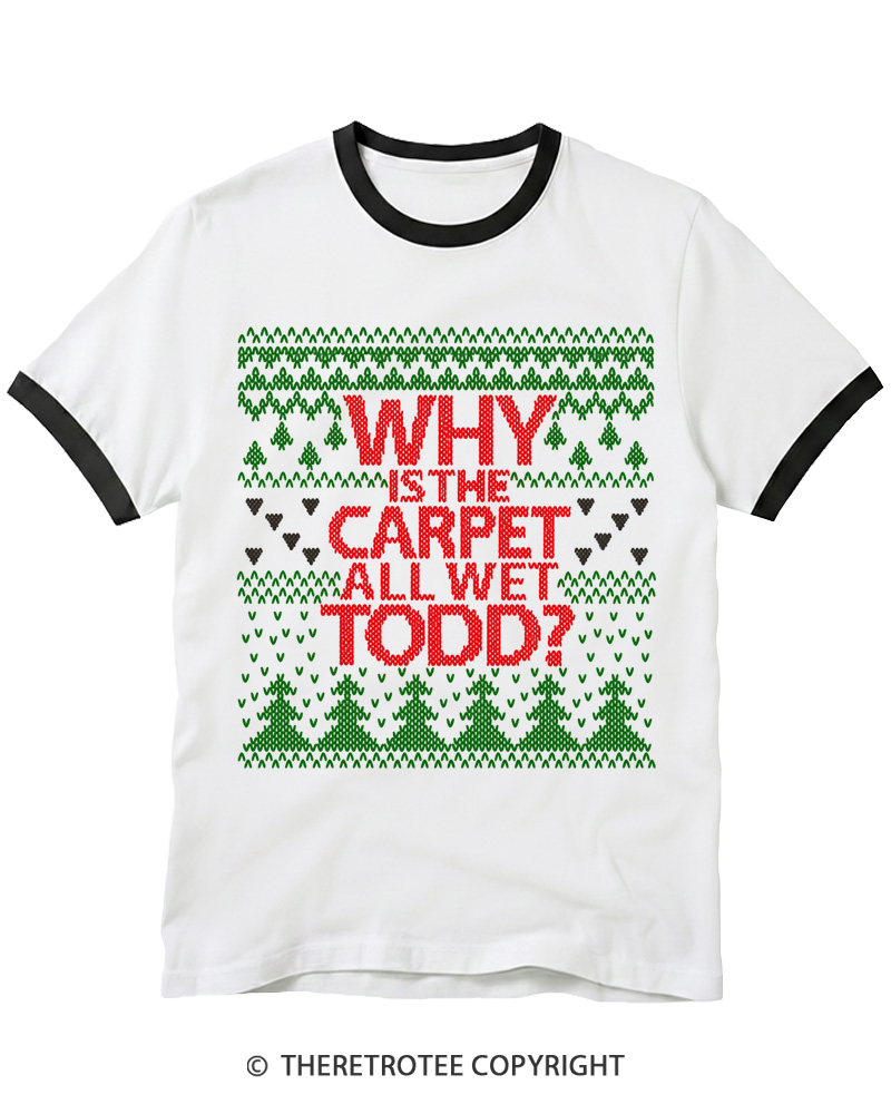 TheRetroTee All I Want For Christmas 1980s Ringer T-Shirt