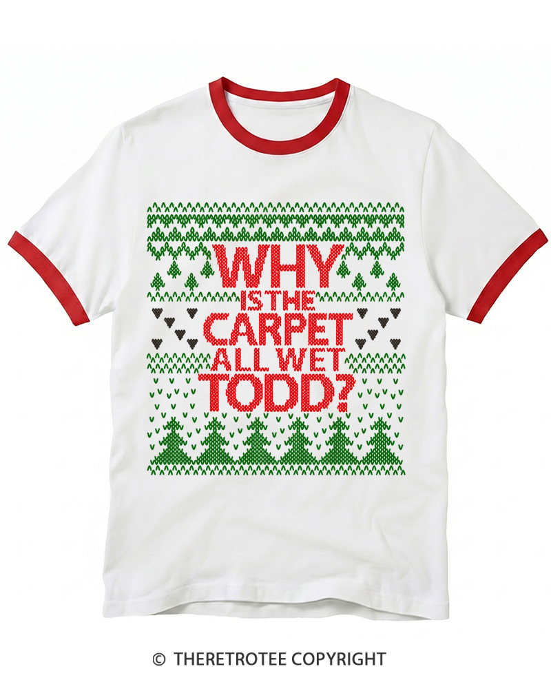 TheRetroTee All I Want For Christmas 1980s Ringer T-Shirt