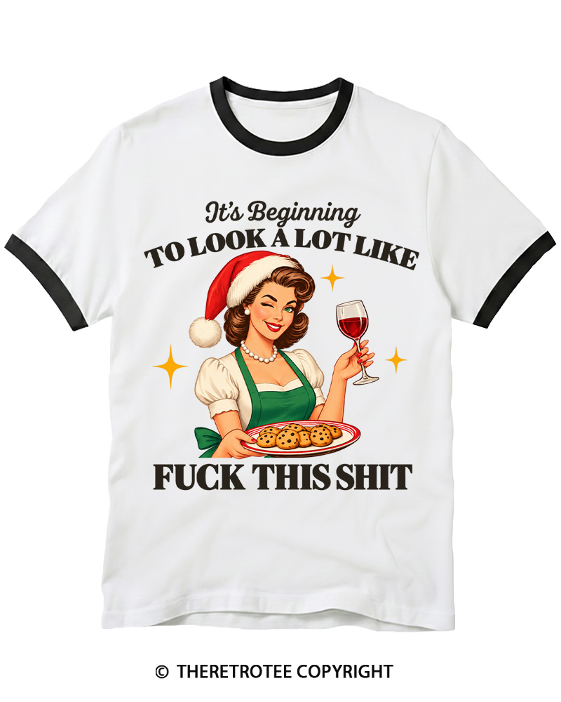 TheRetroTee Look At Me Being All Festive 1950s Ringer T-Shirt