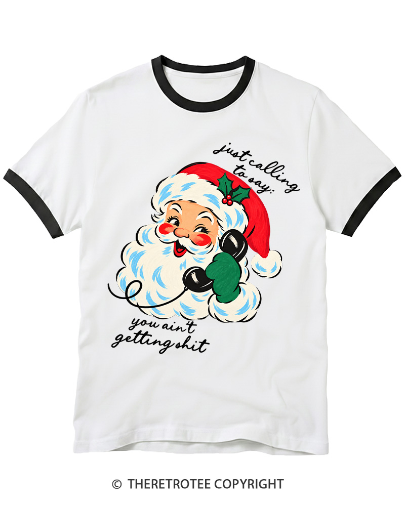 TheRetroTee Just Calling To Say 1950s Ringer T-Shirt