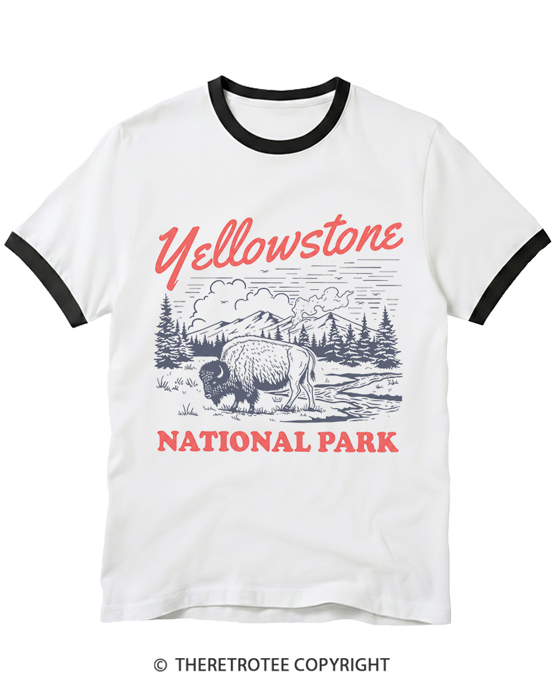 TheRetroTee American Frontier Inspired 1870s Ringer T-shirt