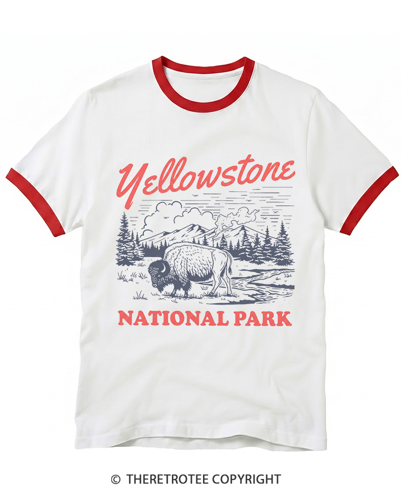 TheRetroTee American Frontier Inspired 1870s Ringer T-shirt