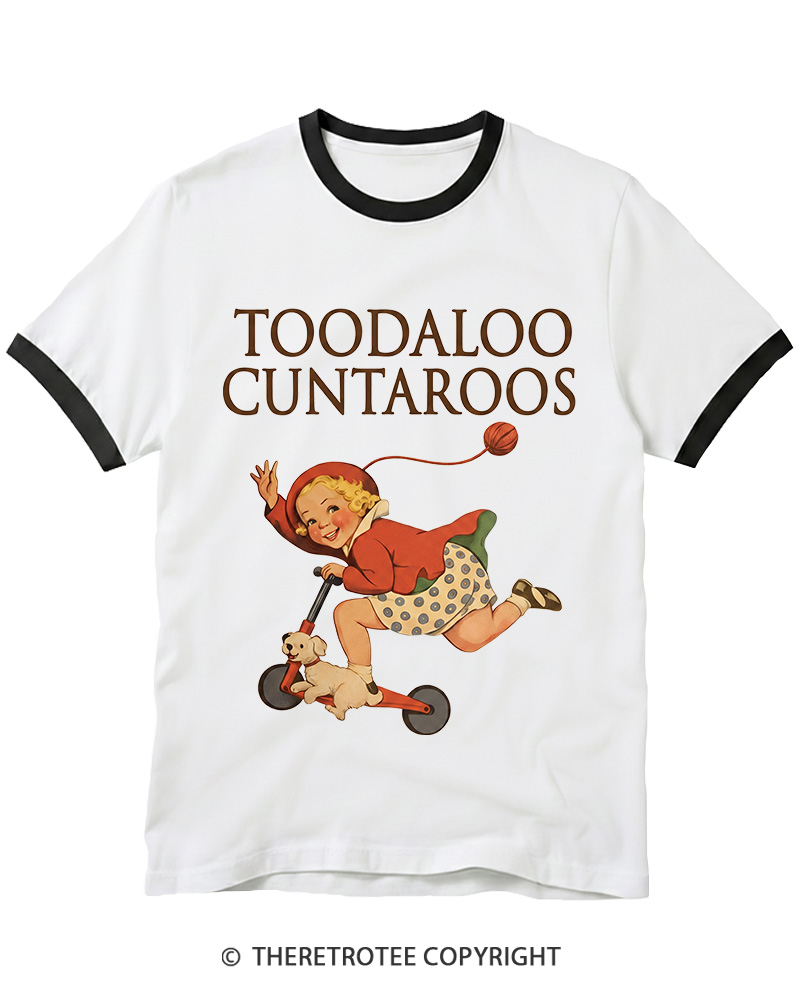 TheRetroTee Toodaloo Cuntaroos 1950s Ringer T-shirt