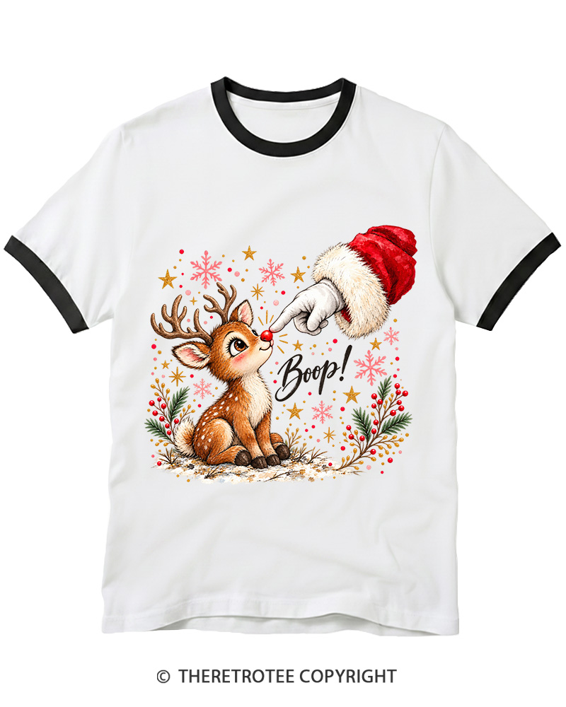 TheRetroTee Boop 1960s Ringer T-Shirt