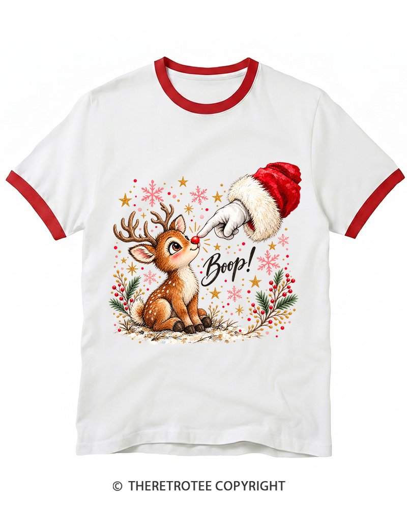 TheRetroTee Boop 1960s Ringer T-Shirt