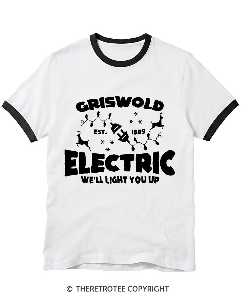 TheRetroTee We’ll Light You Up 1980s Ringer T-Shirt