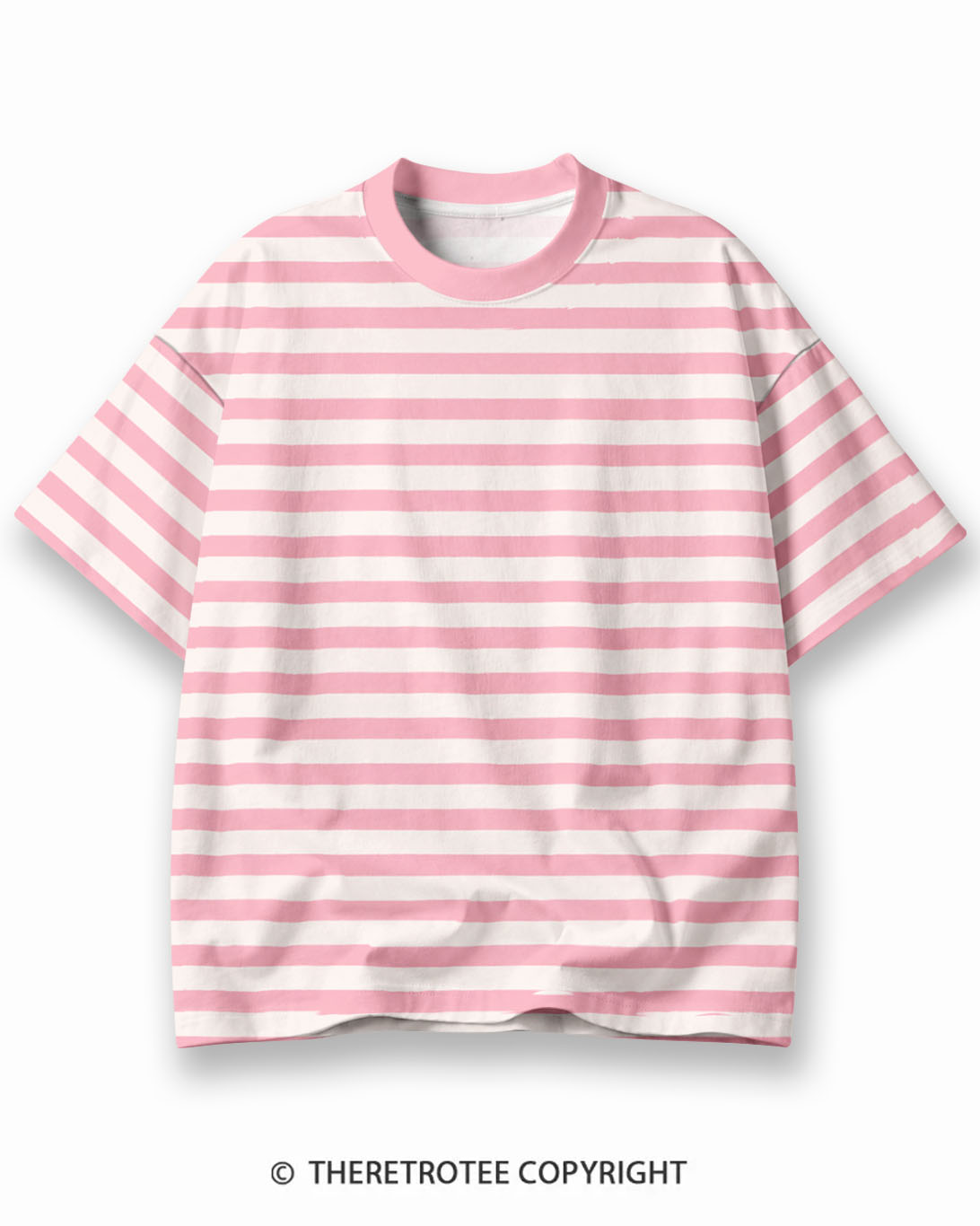 TheRetroTee Summer of '78 Eco Oversized Striped Ringer T-Shirt