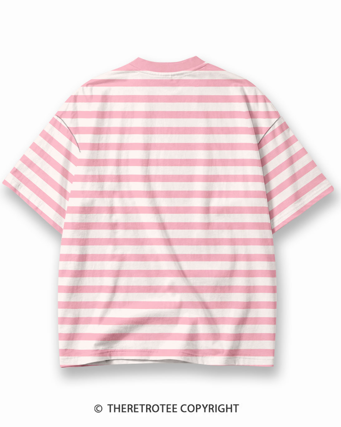 TheRetroTee 1970s Vintage Retro Sunset Graphic Stripe Ringer T-Shirt