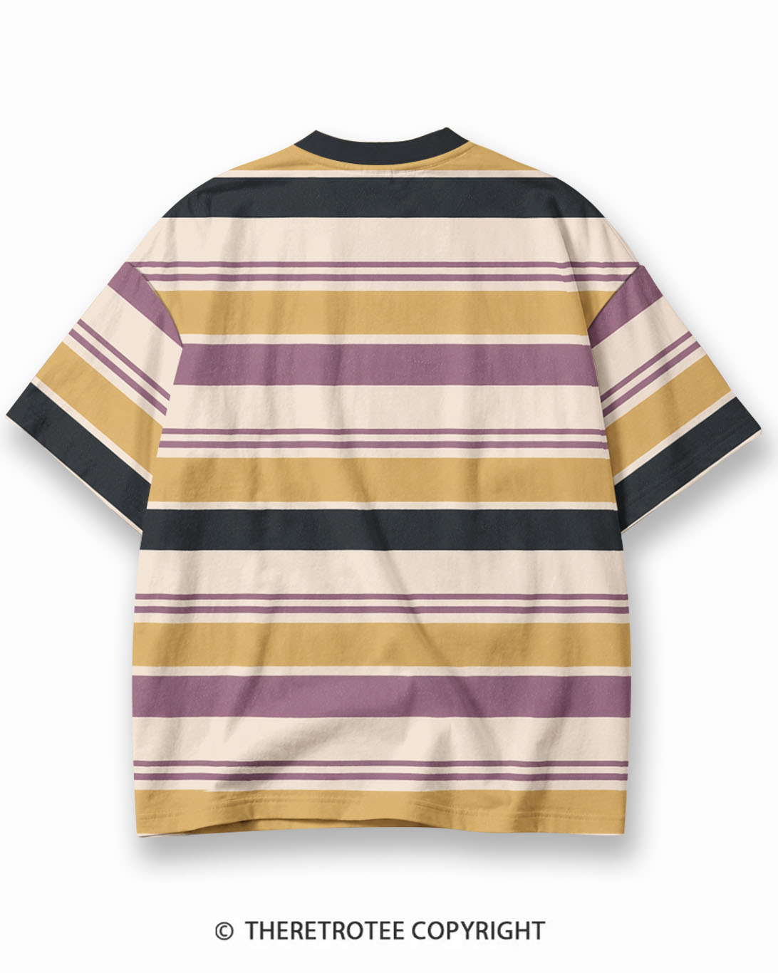 TheRetroTee Summer of '78 Eco Oversized Striped Ringer T-Shirt