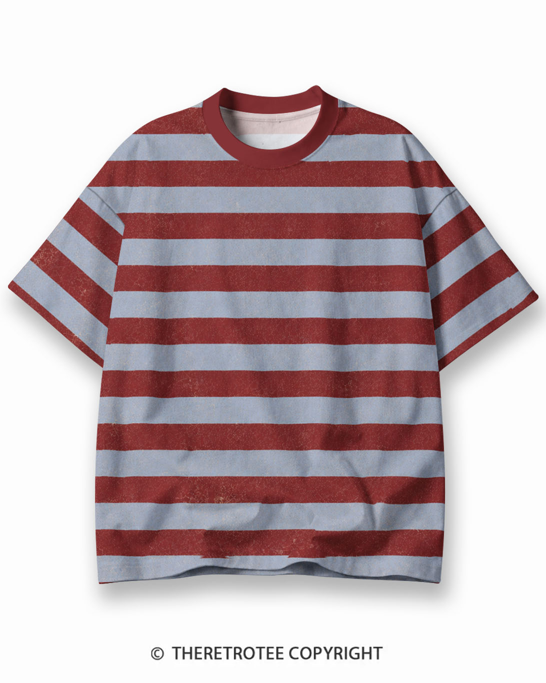 TheRetroTee Summer of '78 Eco Oversized Striped Ringer T-Shirt