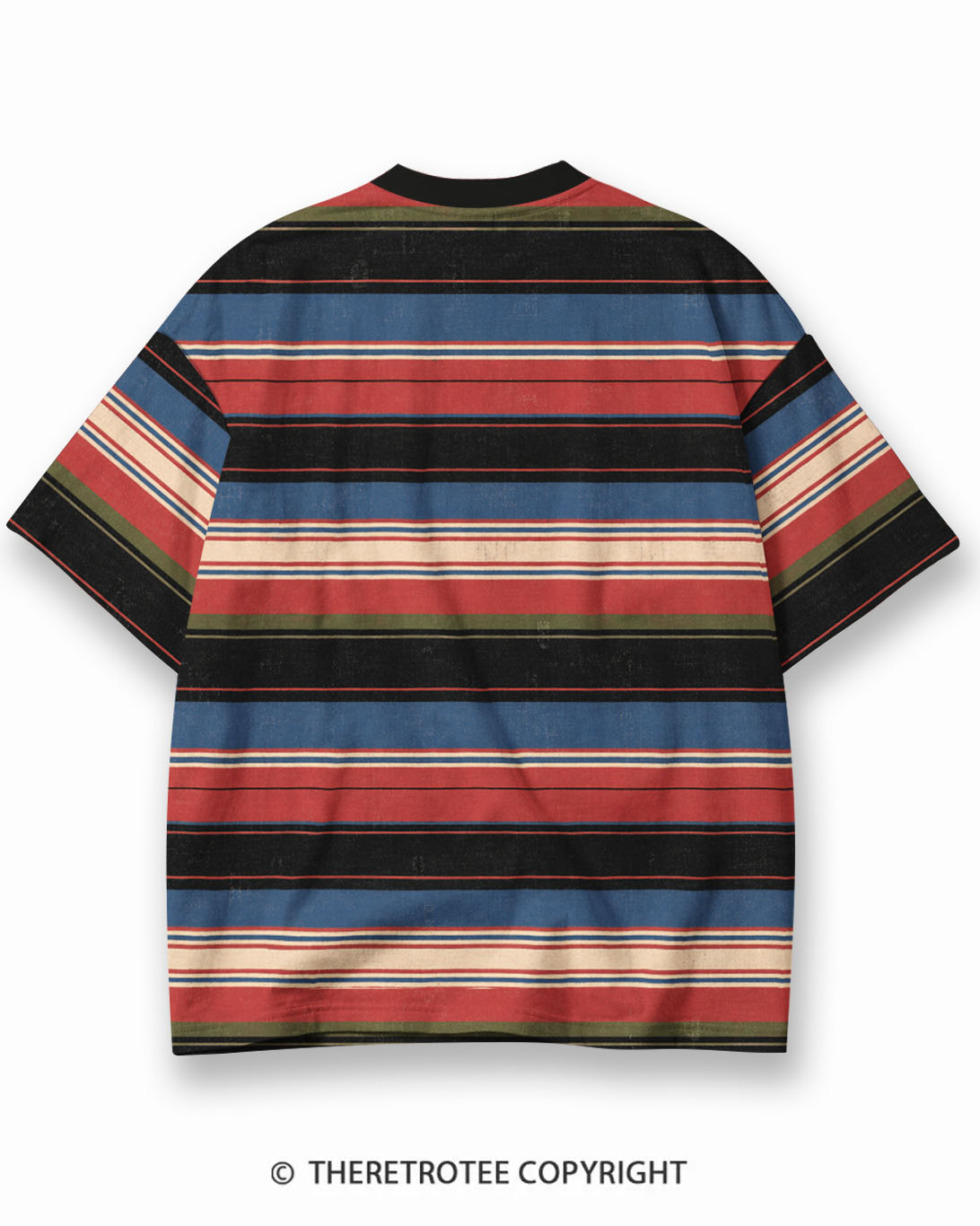TheRetroTee Summer of '78 Eco Oversized Striped Ringer T-Shirt
