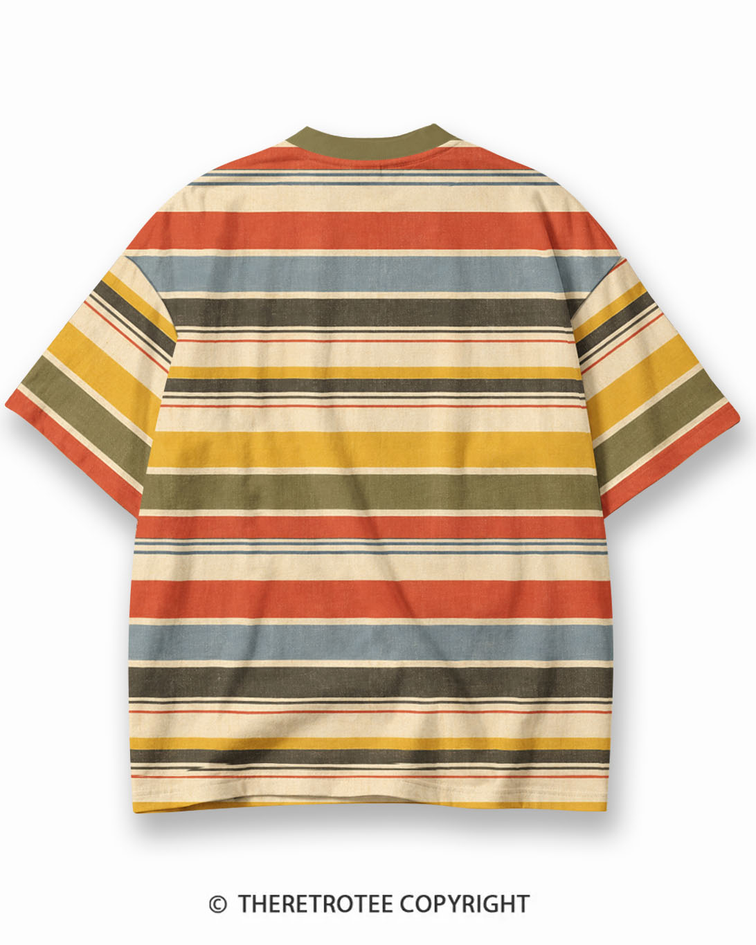 TheRetroTee Summer of '78 Eco Oversized Striped Ringer T-Shirt