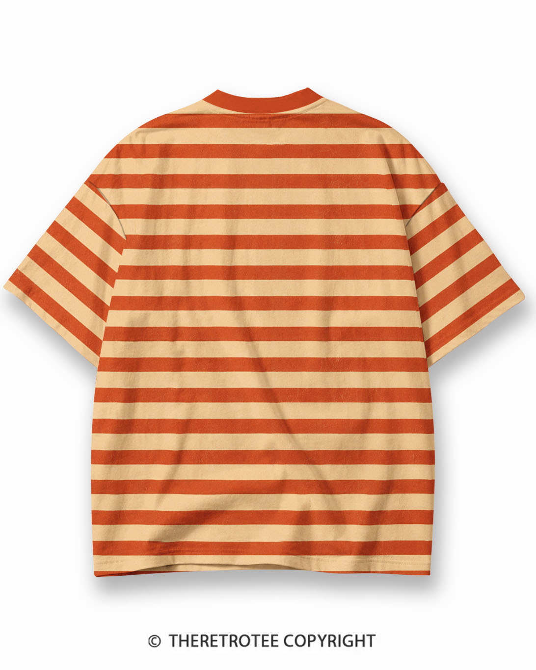 TheRetroTee XXX Eco Oversized Striped Ringer T-Shirt