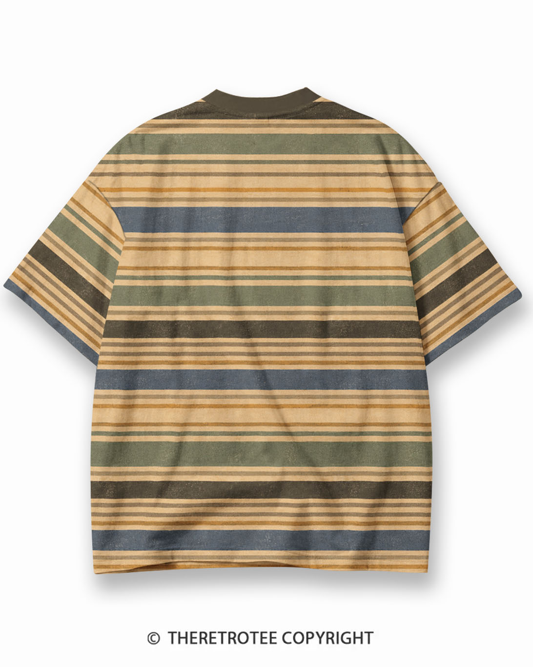 TheRetroTee XXX Eco Oversized Striped Ringer T-Shirt