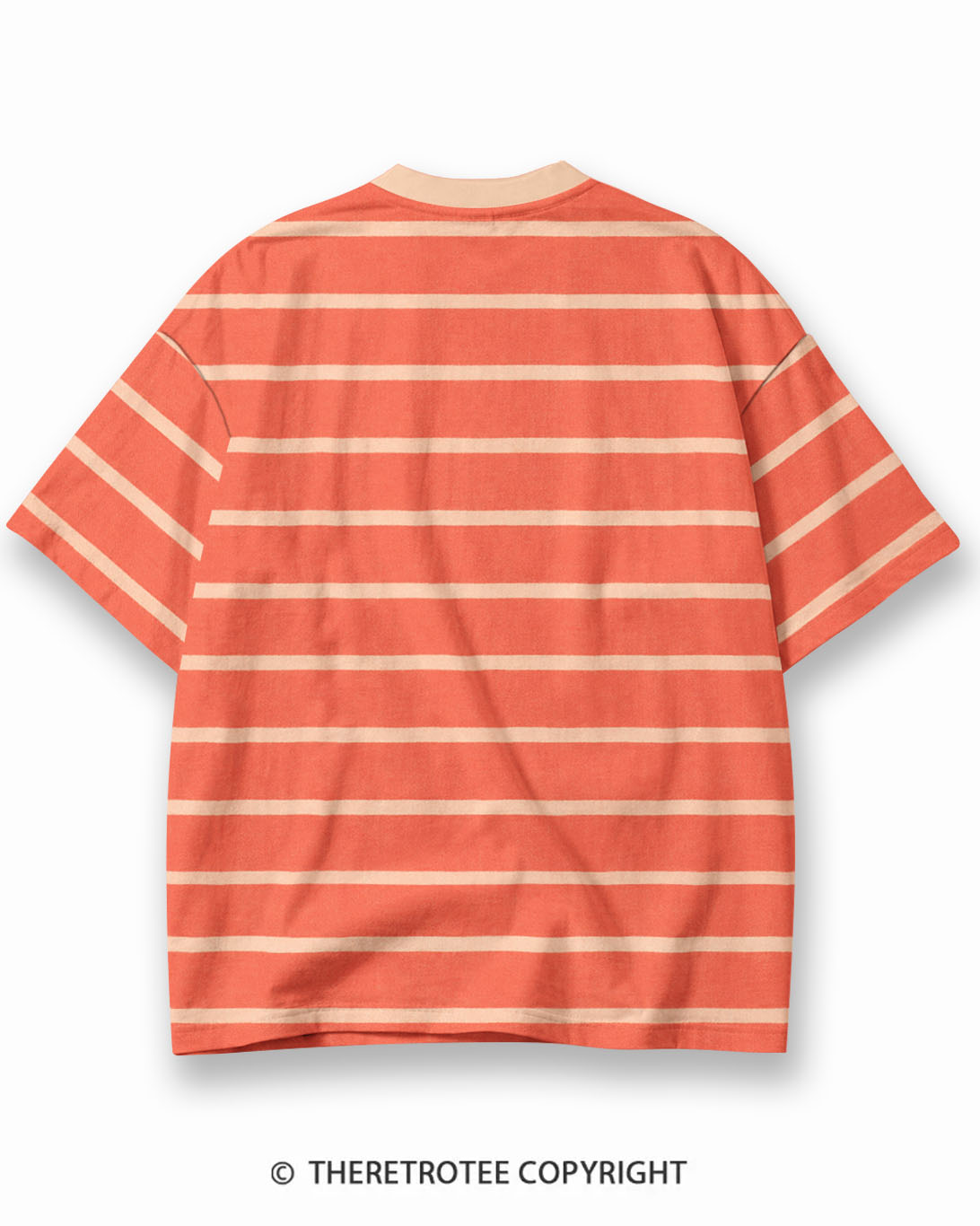 TheRetroTee XXX Eco Oversized Striped Ringer T-Shirt