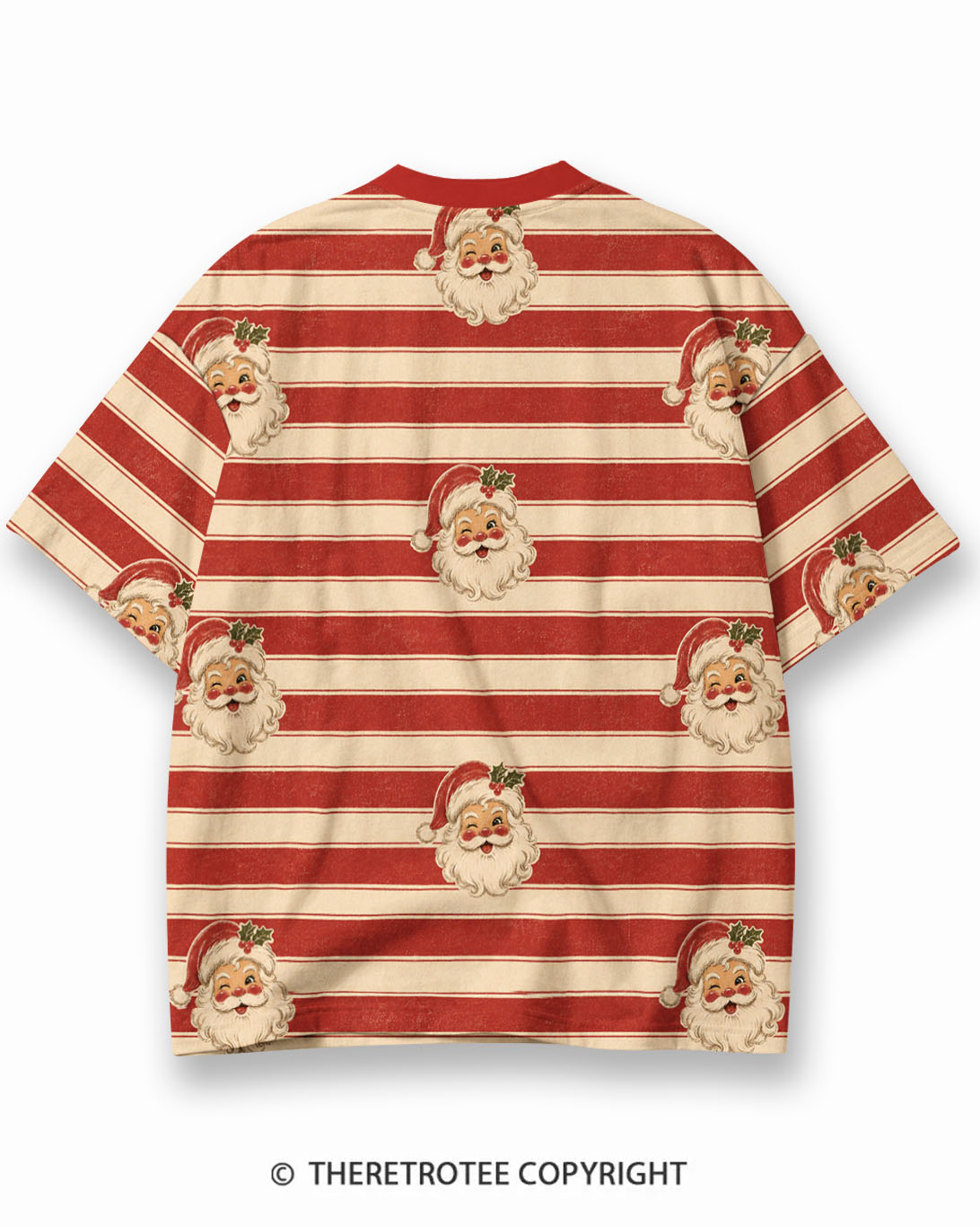 TheRetroTee XXX Eco Oversized Striped Ringer T-Shirt