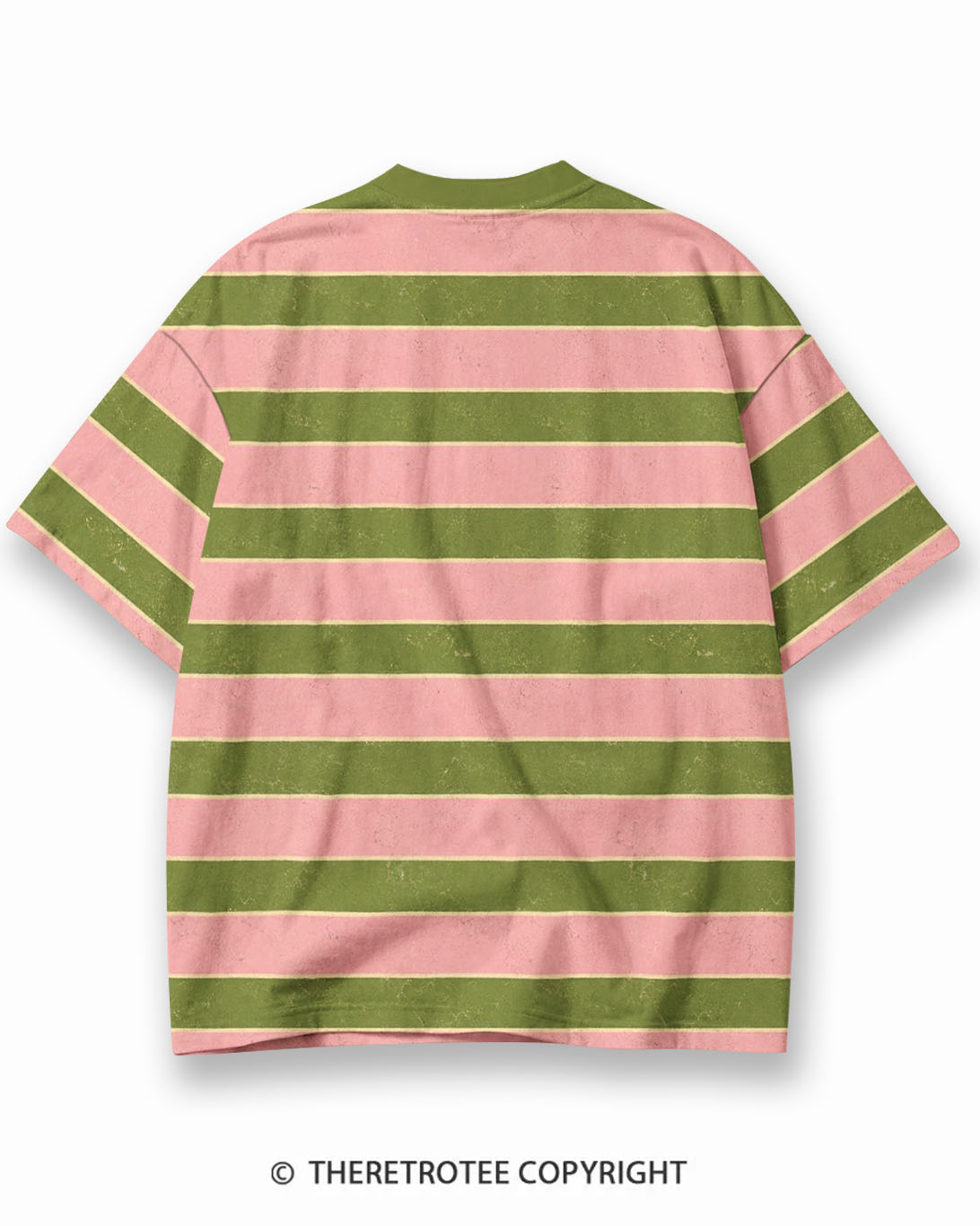 TheRetroTee XXX Eco Oversized Striped Ringer T-Shirt