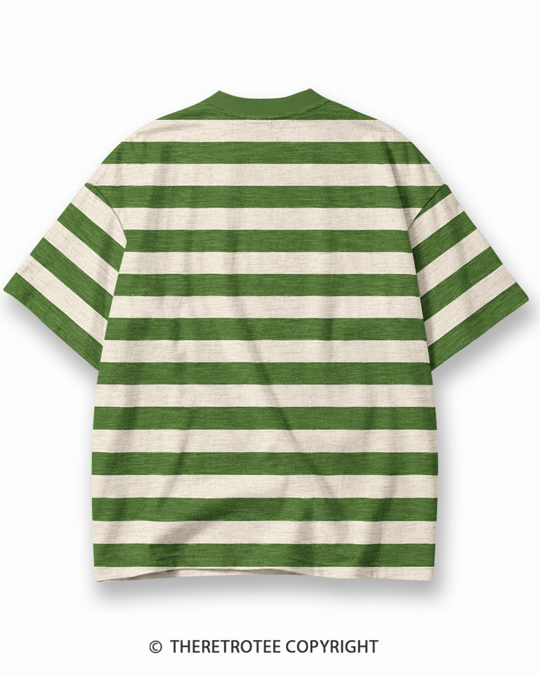 TheRetroTee XXX Eco Oversized Striped Ringer T-Shirt