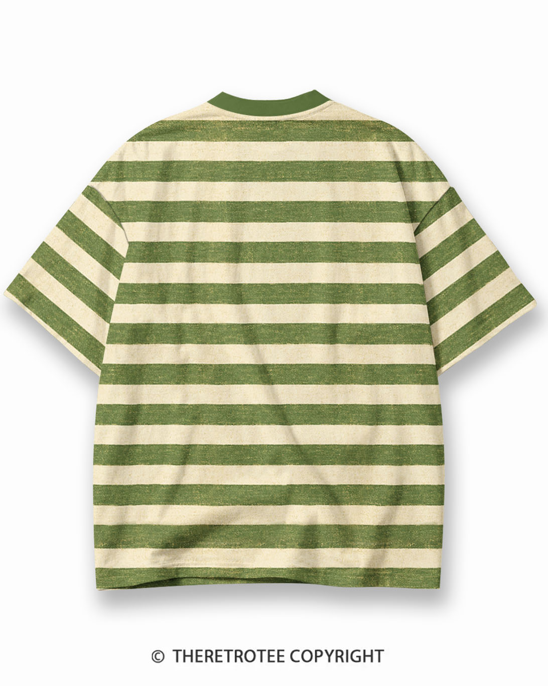 TheRetroTee XXX Eco Oversized Striped Ringer T-Shirt