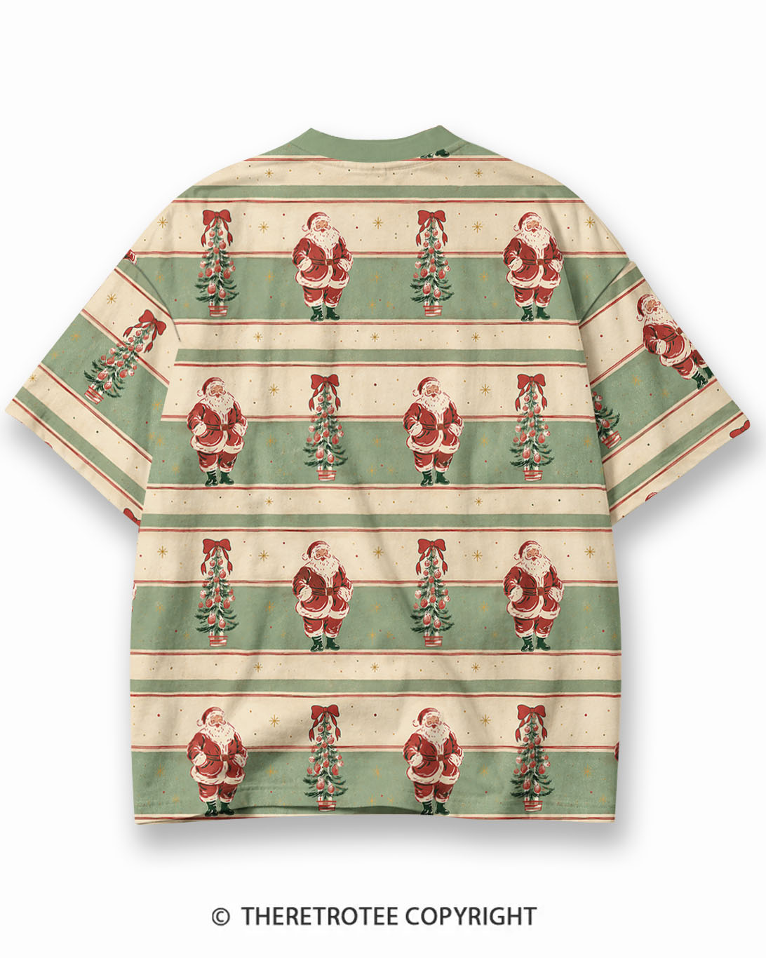 TheRetroTee XXX Eco Oversized Striped Ringer T-Shirt
