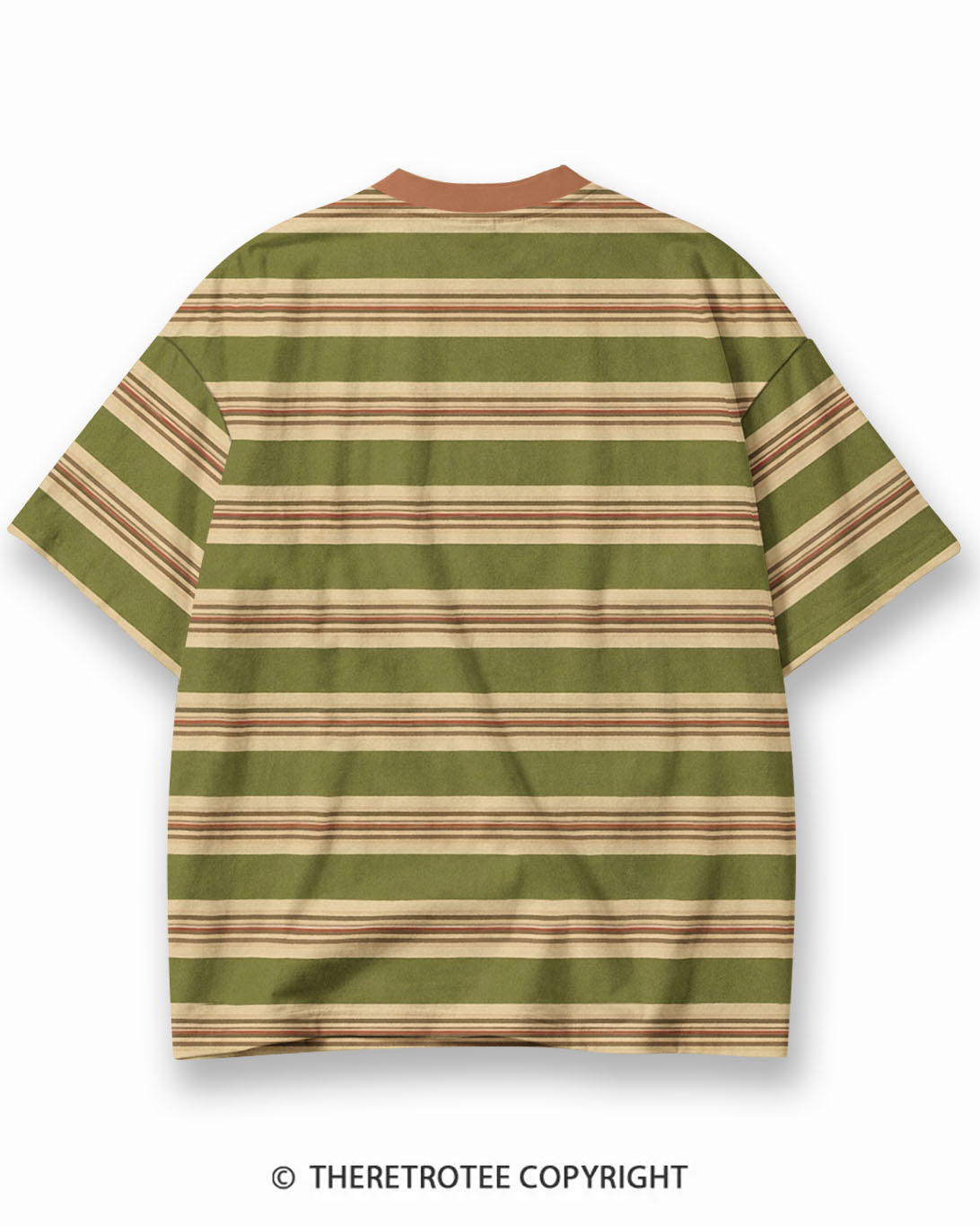 TheRetroTee XXX Eco Oversized Striped Ringer T-Shirt