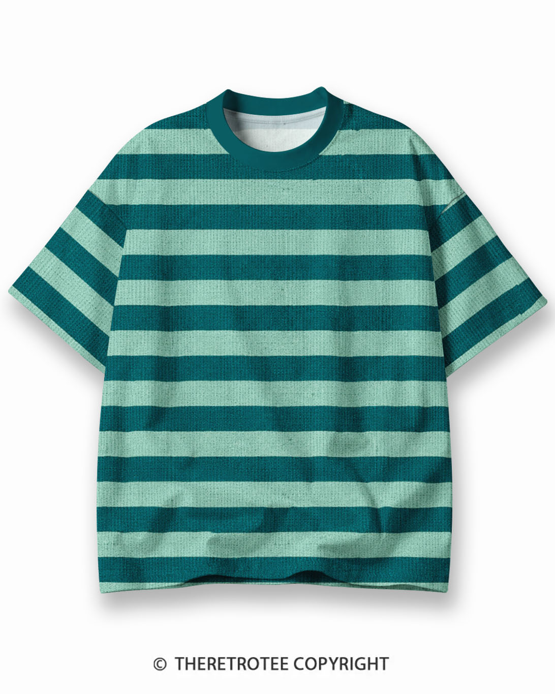TheRetroTee XXX Eco Oversized Striped Ringer T-Shirt