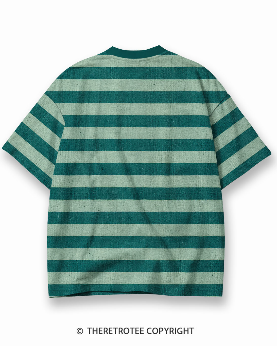 TheRetroTee XXX Eco Oversized Striped Ringer T-Shirt