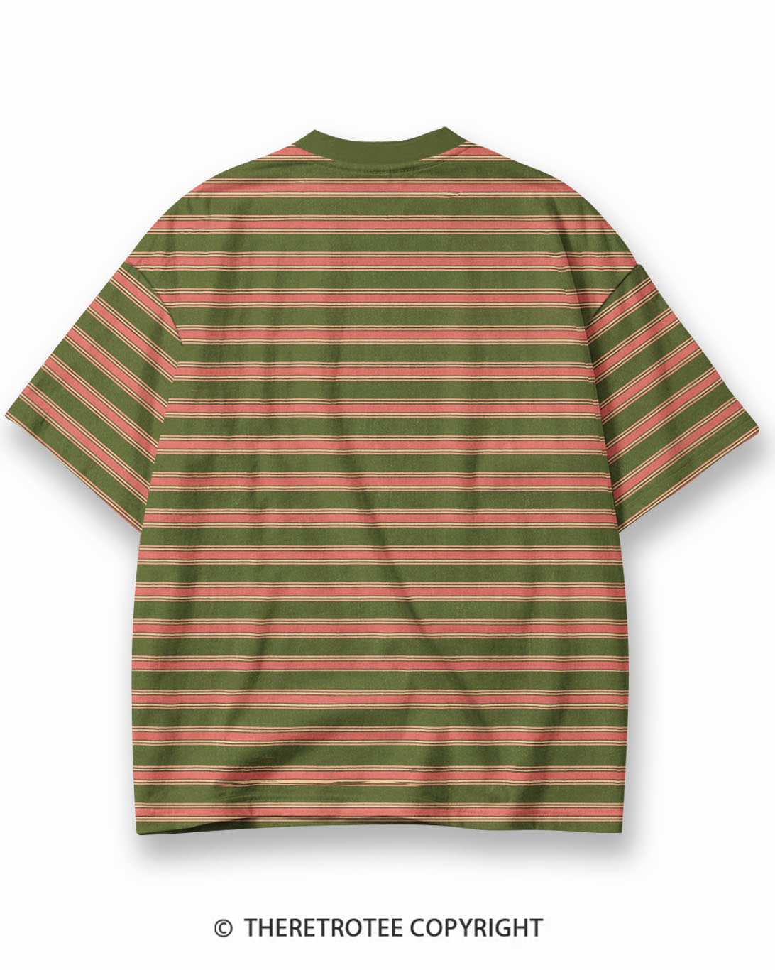 TheRetroTee XXX Eco Oversized Striped Ringer T-Shirt