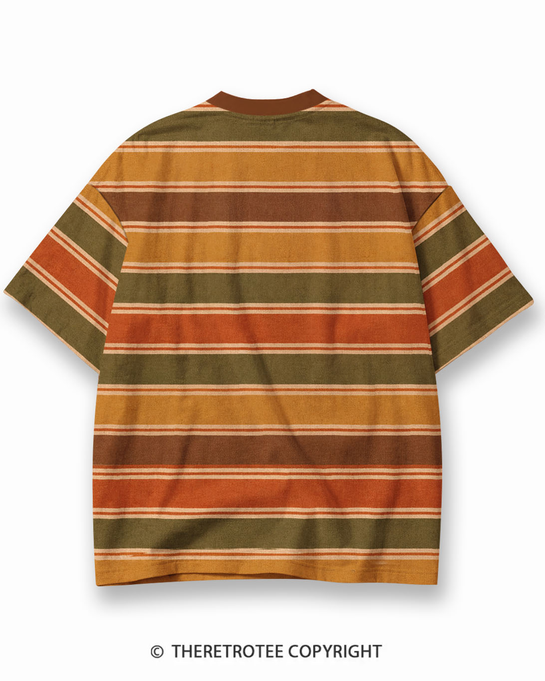 TheRetroTee XXX Eco Oversized Striped Ringer T-Shirt