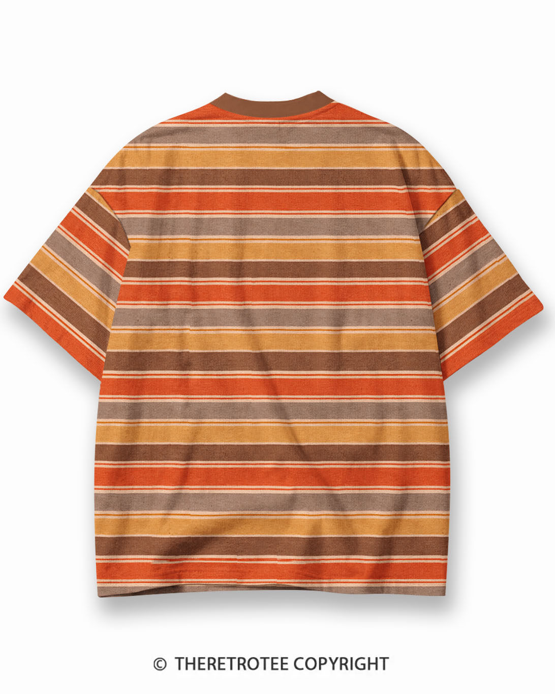 TheRetroTee XXX Eco Oversized Striped Ringer T-Shirt