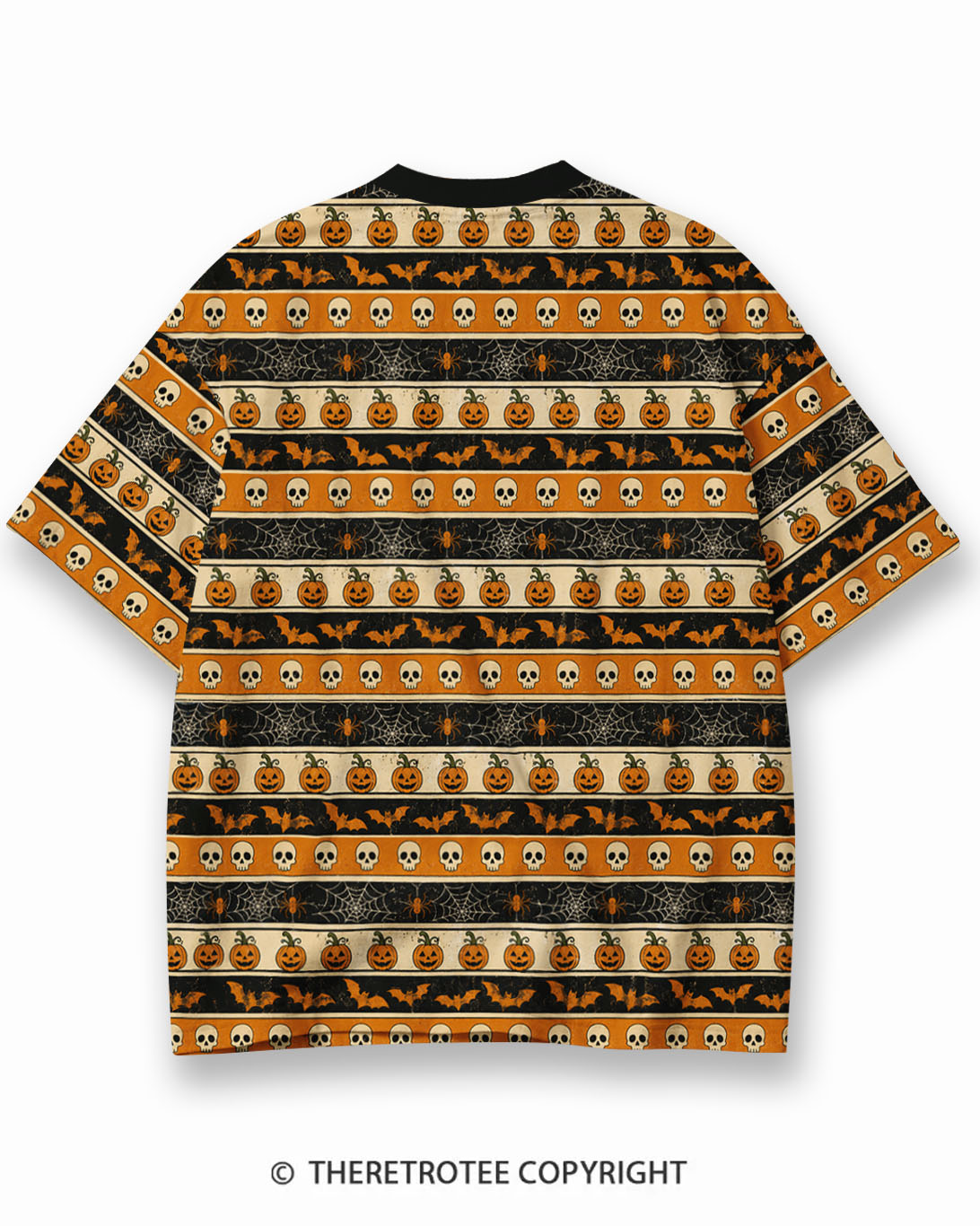 TheRetroTee XXX Eco Oversized Striped Ringer T-Shirt