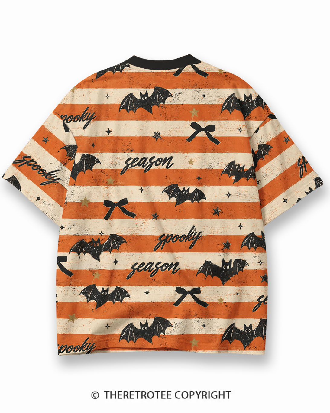 TheRetroTee XXX Eco Oversized Striped Ringer T-Shirt