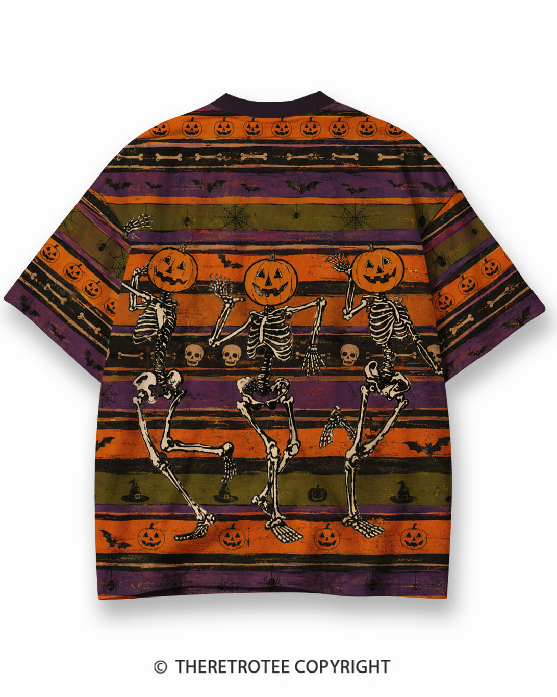 TheRetroTee XXX Eco Oversized Striped Ringer T-Shirt