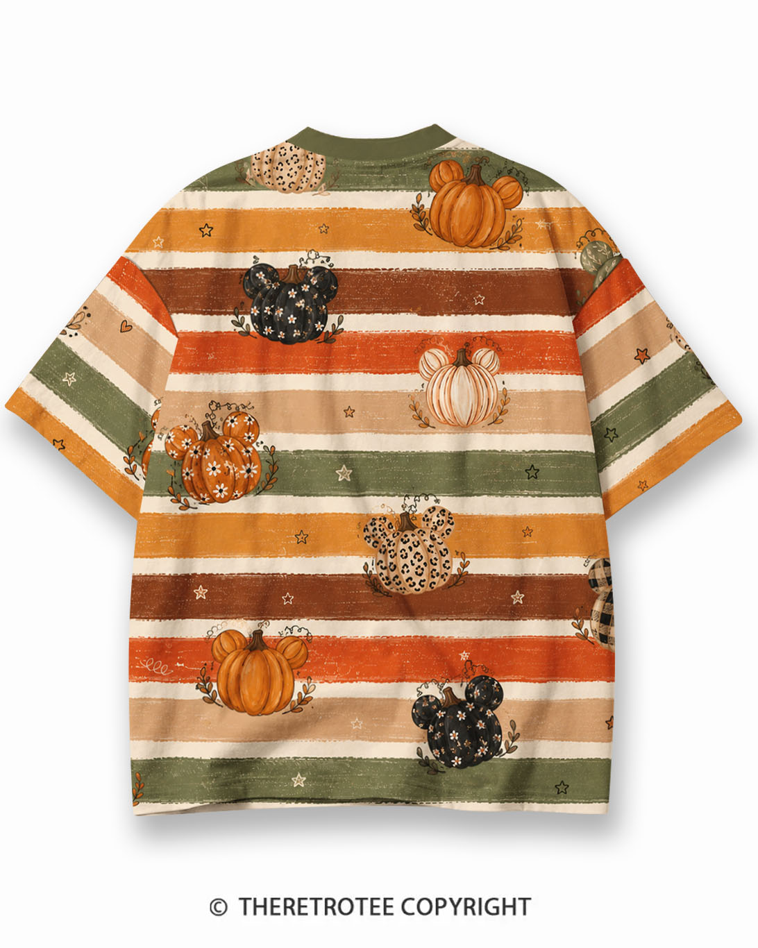 TheRetroTee XXX Eco Oversized Striped Ringer T-Shirt